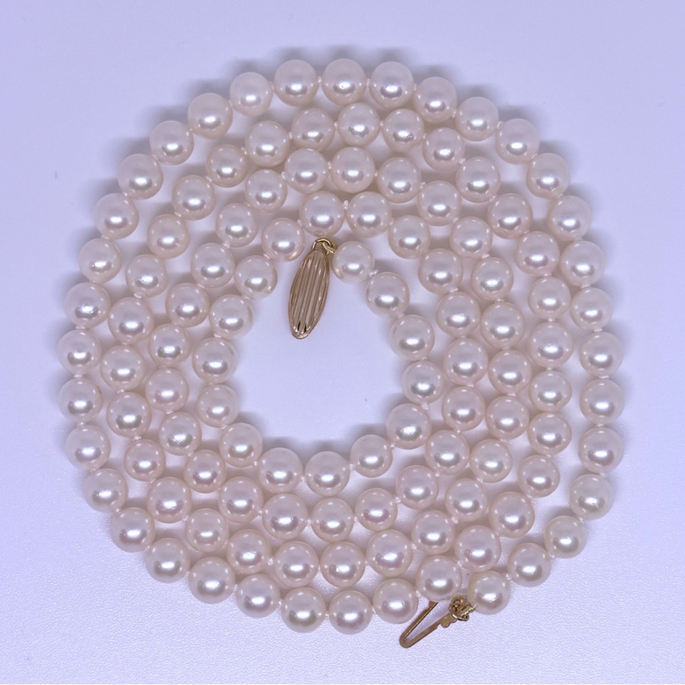 30” MIKIMOTO BLUE LAGOON PEARL NECKLACE 30” OMG WOWOWOWOWOWOW!!!!!!!!!! - Picture 12 of 12